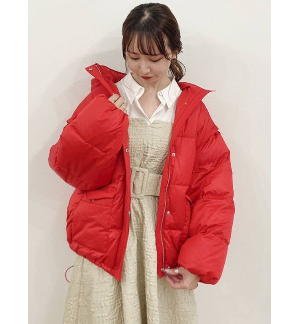 dazzlin「【吉田朱里コラボ】2wayボリューム中綿ブルソン」|ブルゾン・スタジャン|