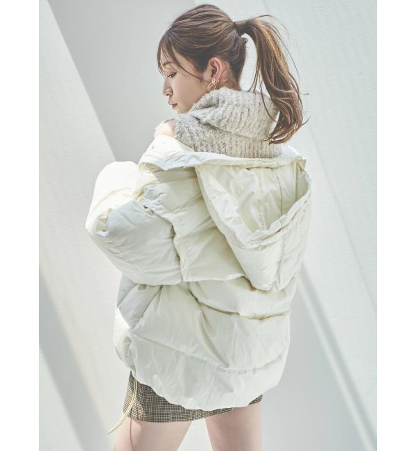 dazzlin「【吉田朱里コラボ】2wayボリューム中綿ブルソン」|ブルゾン・スタジャン|