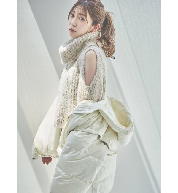 dazzlin「【吉田朱里コラボ】2wayボリューム中綿ブルソン」|ブルゾン・スタジャン|