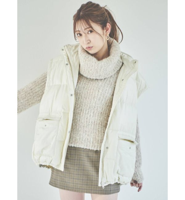 dazzlin「【吉田朱里コラボ】2wayボリューム中綿ブルソン」|ブルゾン・スタジャン|