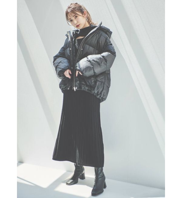 dazzlin「【吉田朱里コラボ】2wayボリューム中綿ブルソン」|ブルゾン・スタジャン|