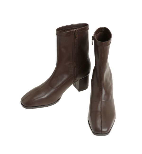 dazzlin「ベーシックショートブーツ」|ショートブーツ|ブラウン