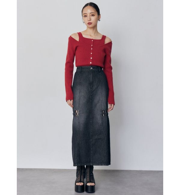 MURUA「フロントボタンデザインニット」|ニット・セーター|