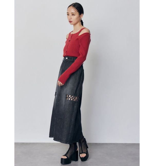 MURUA「フロントボタンデザインニット」|ニット・セーター|