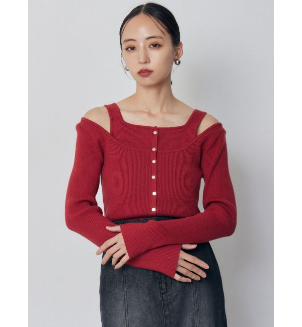 MURUA「フロントボタンデザインニット」|ニット・セーター|