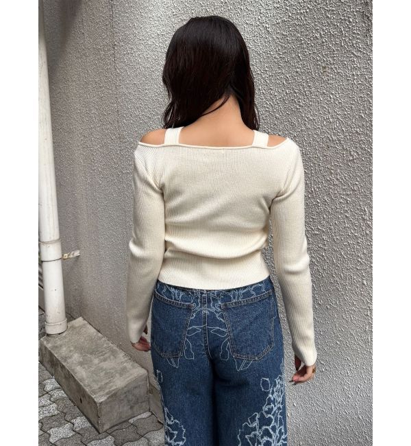 MURUA「フロントボタンデザインニット」|ニット・セーター|