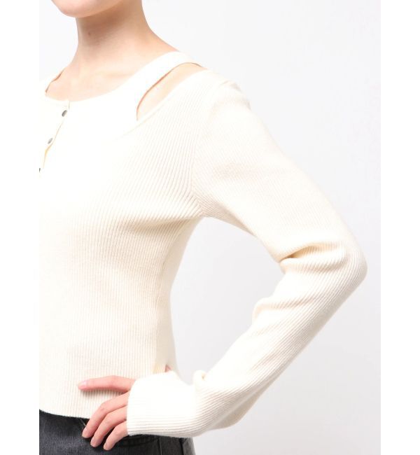 MURUA「フロントボタンデザインニット」|ニット・セーター|