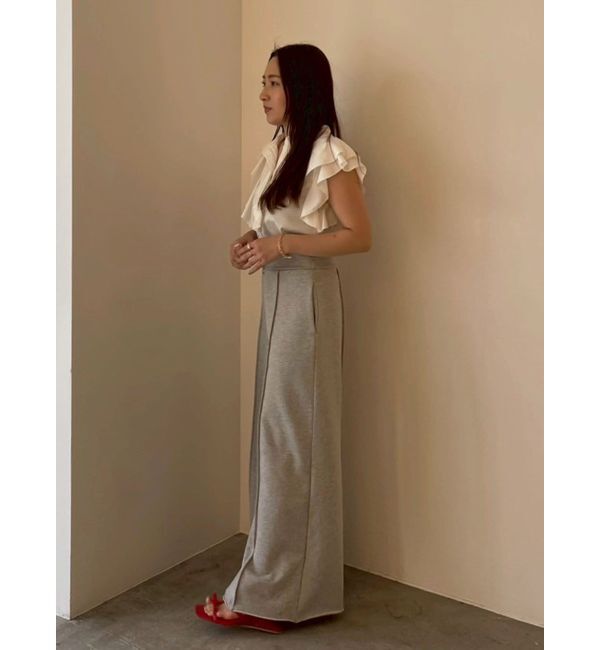 LAGUNAMOON「フリルピンタックノースリーブブラウス」|シャツ・ブラウス|