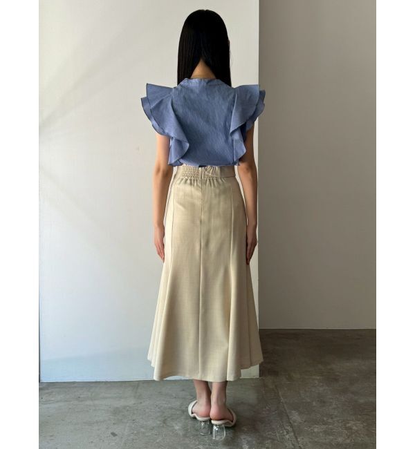 LAGUNAMOON「フリルピンタックノースリーブブラウス」|シャツ・ブラウス|