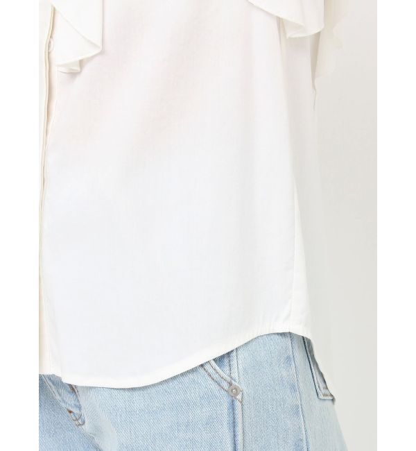 LAGUNAMOON「フリルピンタックノースリーブブラウス」|シャツ・ブラウス|