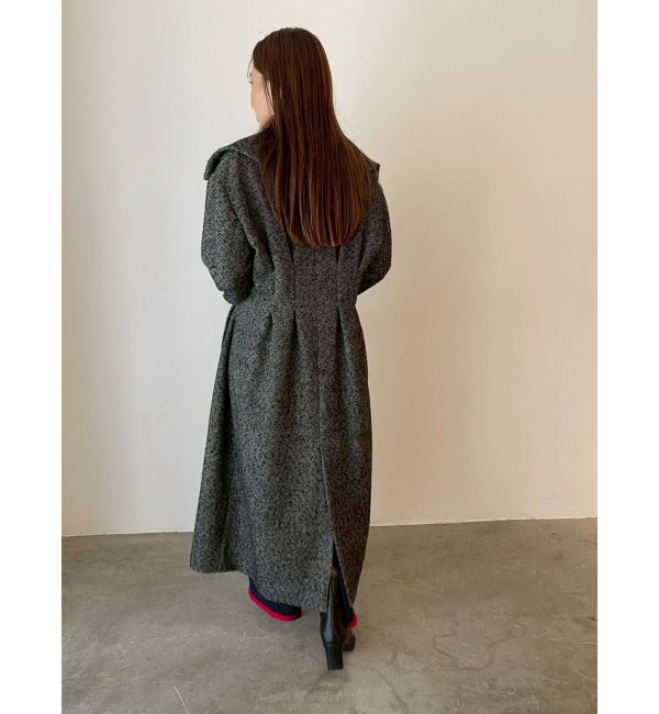 LAGUNAMOON「ウエストタックウールブレンドツイードコート」|その他|