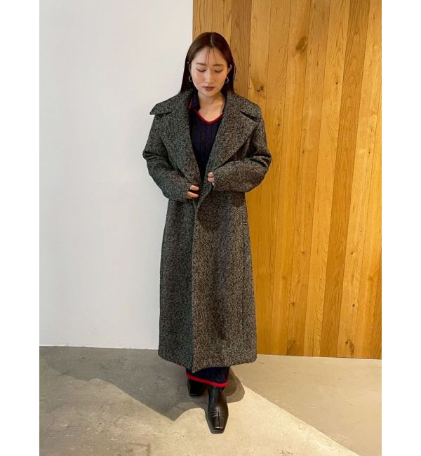 LAGUNAMOON「ウエストタックウールブレンドツイードコート」|その他|