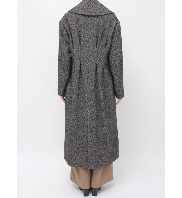 LAGUNAMOON「ウエストタックウールブレンドツイードコート」|その他|