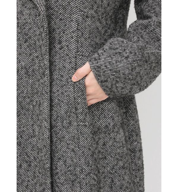 LAGUNAMOON「ウエストタックウールブレンドツイードコート」|その他|