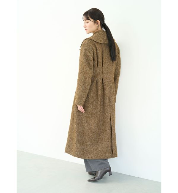 LAGUNAMOON「ウエストタックウールブレンドツイードコート」|その他|