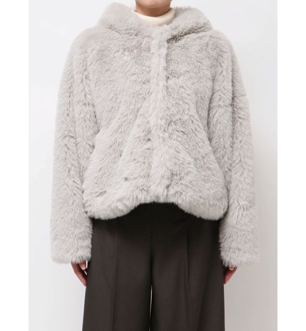 LAGUNAMOON「フェイクファーフーディコート」|その他|