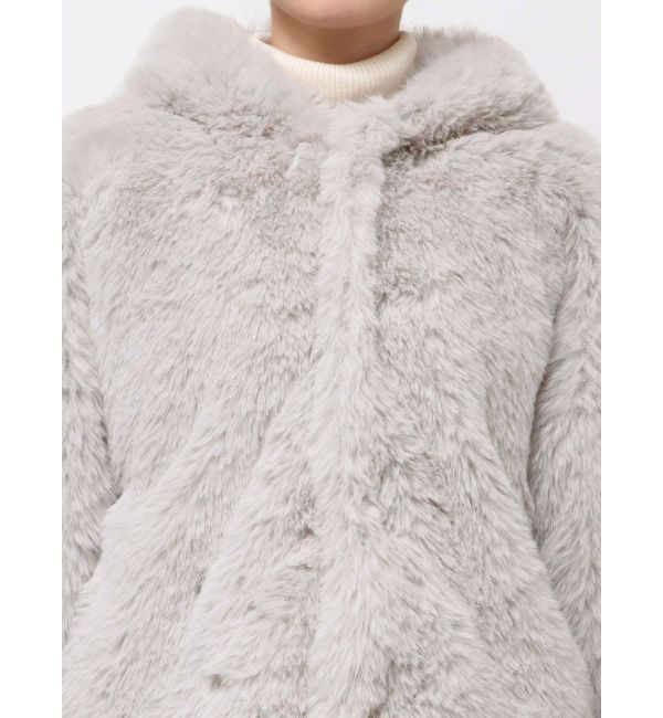 LAGUNAMOON「フェイクファーフーディコート」|その他|