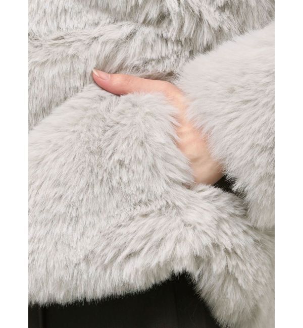 LAGUNAMOON「フェイクファーフーディコート」|その他|