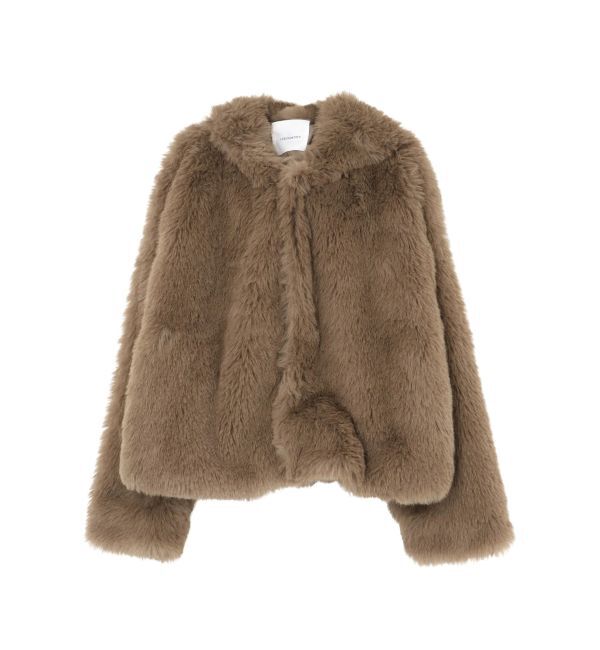 LAGUNAMOON「フェイクファーフーディコート」|その他|