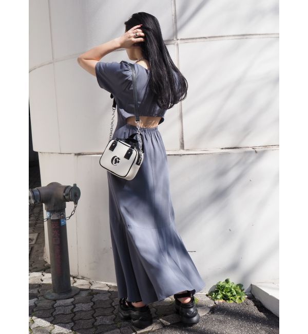 EVRIS「バックオープンロングワンピース」|ワンピース|