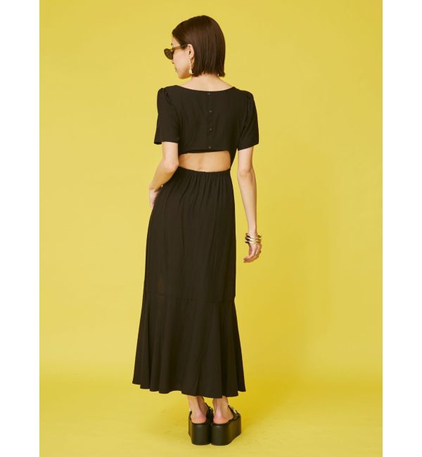 EVRIS「バックオープンロングワンピース」|ワンピース|