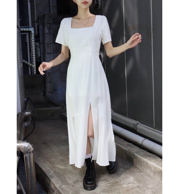 EVRIS「バックオープンロングワンピース」|ワンピース|