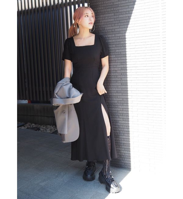 EVRIS「バックオープンロングワンピース」|ワンピース|