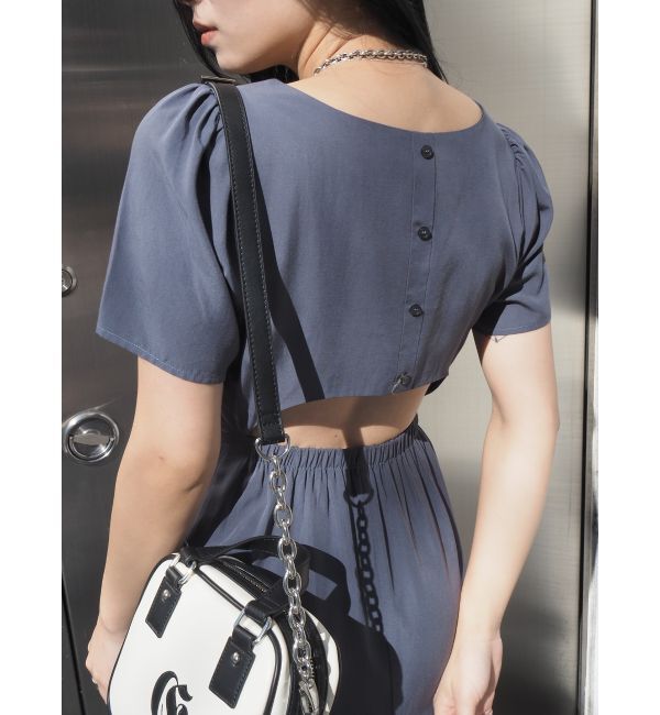 EVRIS「バックオープンロングワンピース」|ワンピース|