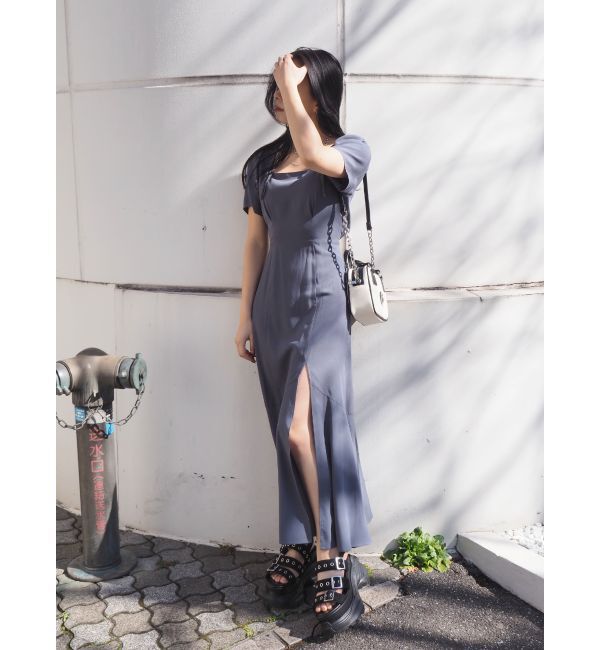 EVRIS「バックオープンロングワンピース」|ワンピース|