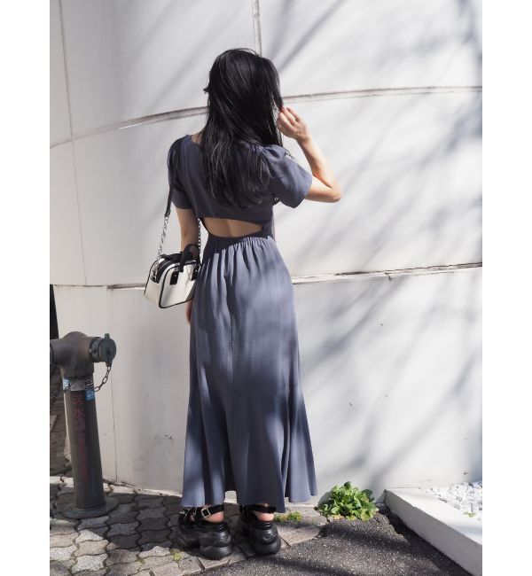 EVRIS「バックオープンロングワンピース」|ワンピース|