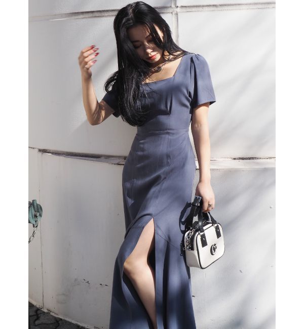 EVRIS「バックオープンロングワンピース」|ワンピース|