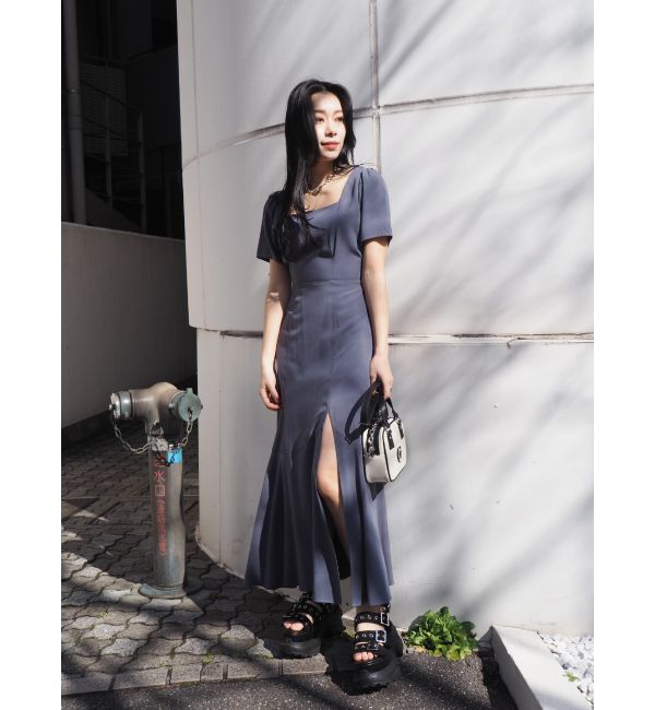 EVRIS「バックオープンロングワンピース」|ワンピース|