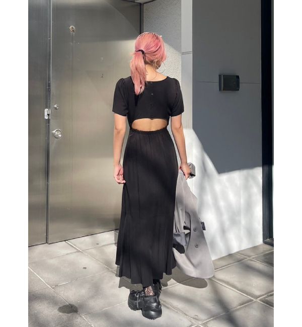 EVRIS「バックオープンロングワンピース」|ワンピース|