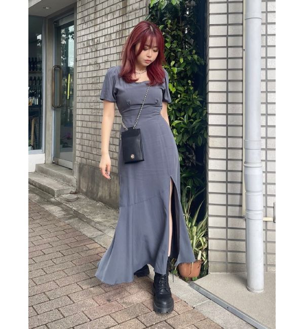 EVRIS「バックオープンロングワンピース」|ワンピース|