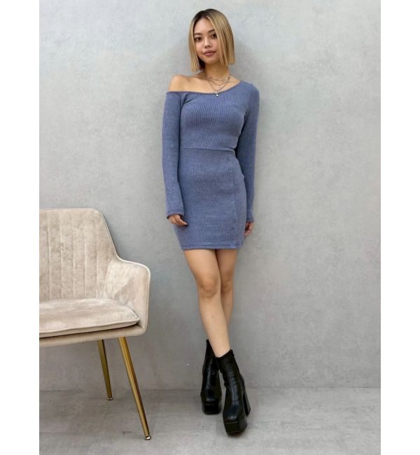 EVRIS「アウトワンショルダーミニワンピース」|ワンピース|