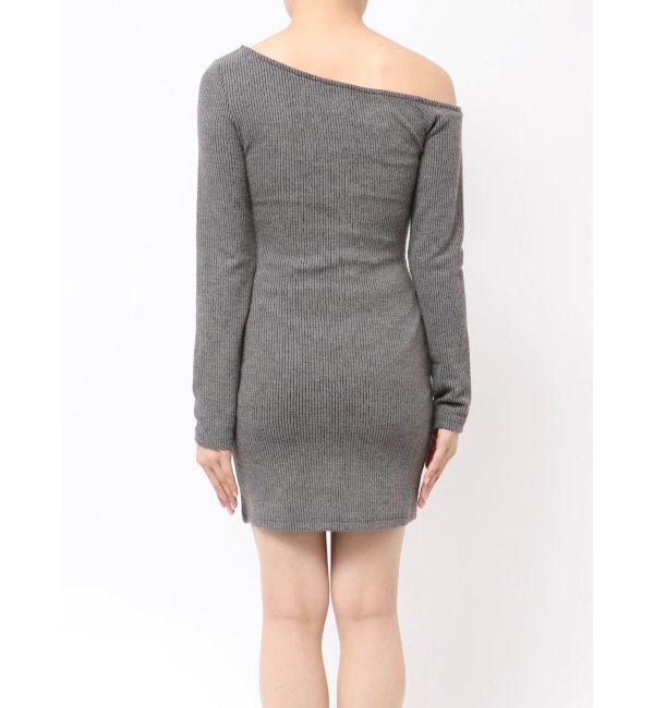 EVRIS「アウトワンショルダーミニワンピース」|ワンピース|