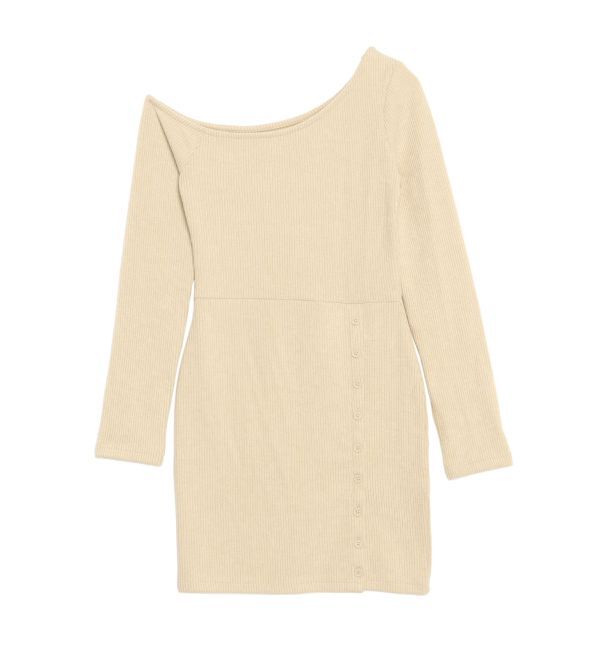 EVRIS「アウトワンショルダーミニワンピース」|ワンピース|