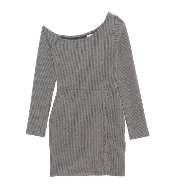 EVRIS「アウトワンショルダーミニワンピース」|ワンピース|