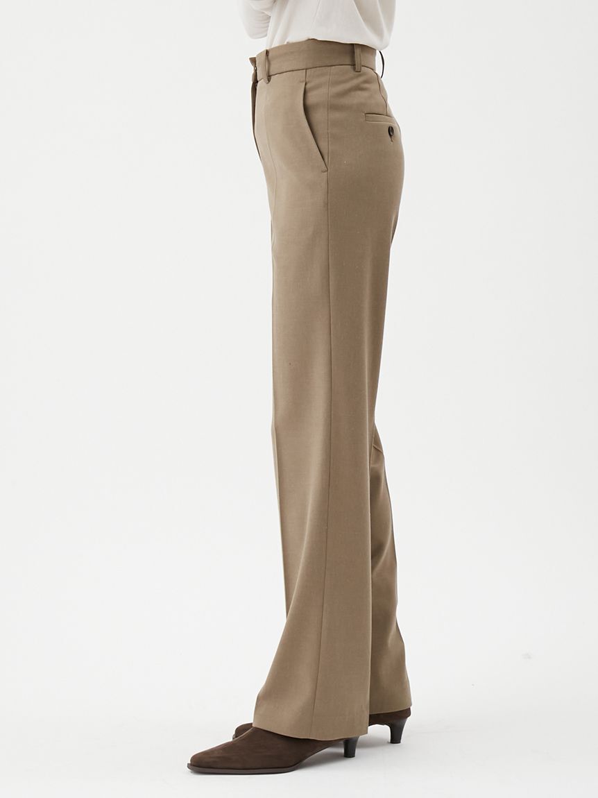 Mila Owen「ウエストシューレース付きテーパードパンツ」|チノ|