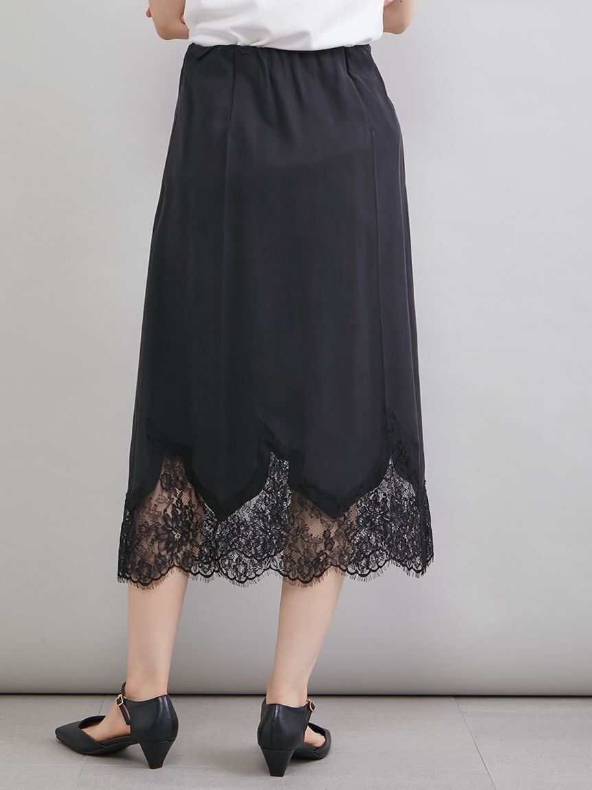 Mila Owen「レースヘムスカート」|スカート|