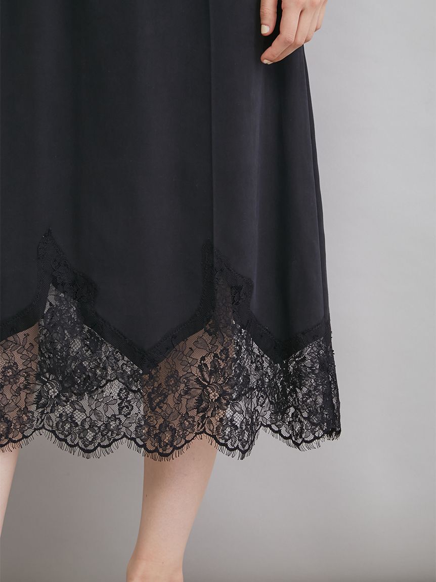 Mila Owen「レースヘムスカート」|スカート|