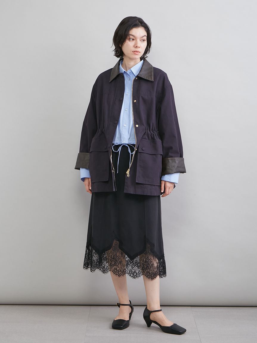 Mila Owen「レースヘムスカート」|スカート|