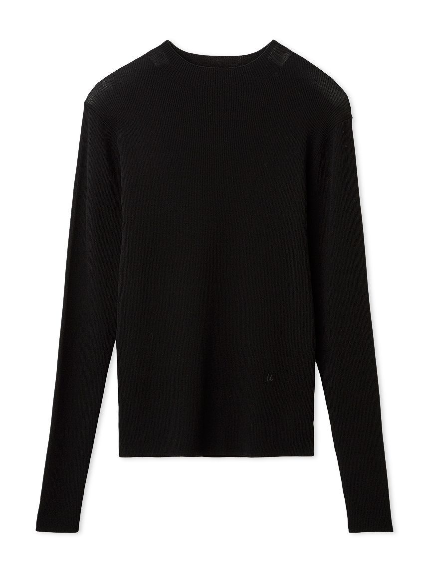 Mila Owen「ハイネックハイゲージシアーリブニット」|ニット・セーター|