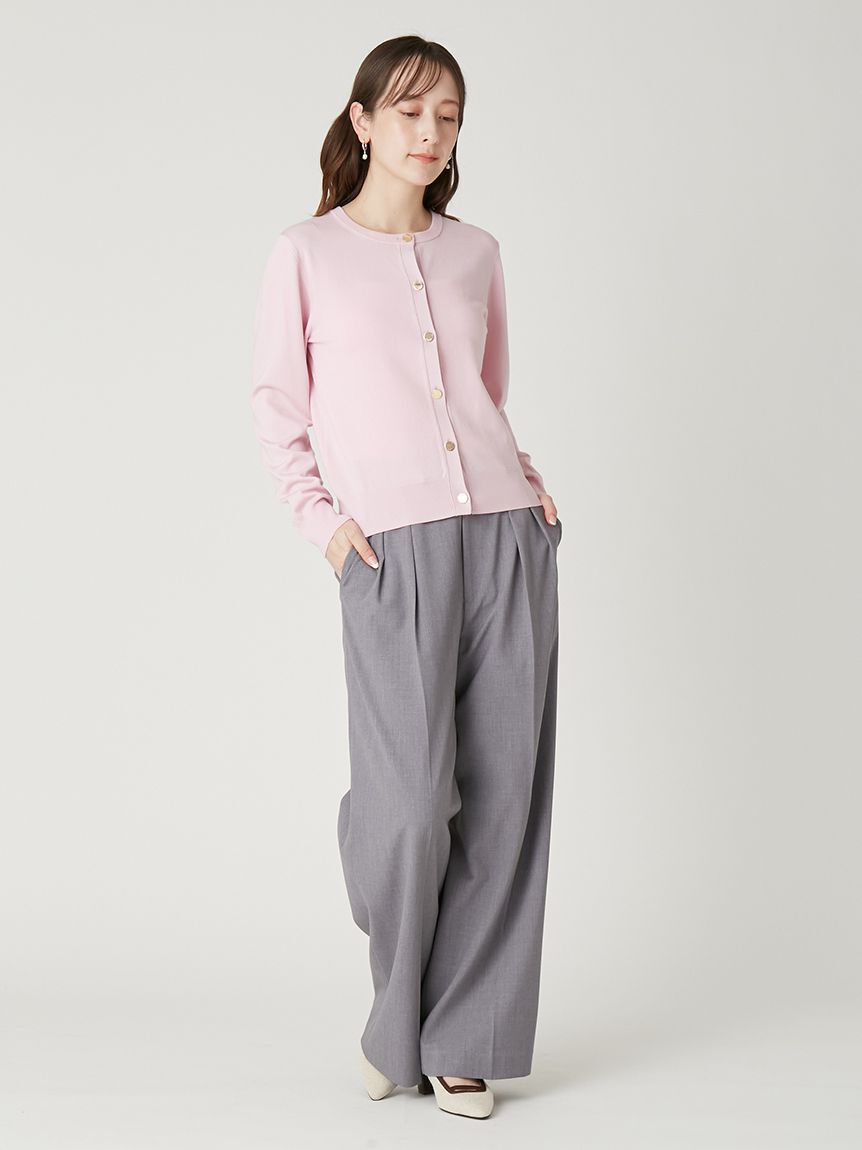 FRAY I.D「セミワイドストレートパンツ／ウォッシャブル」|チノ|