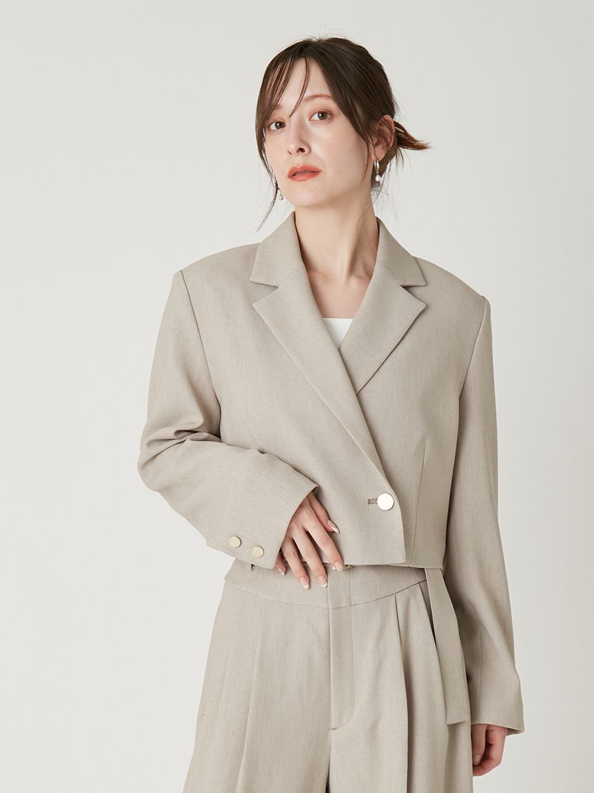 FRAY I.D「クロップドジャケット／UVカット」|テーラードジャケット|