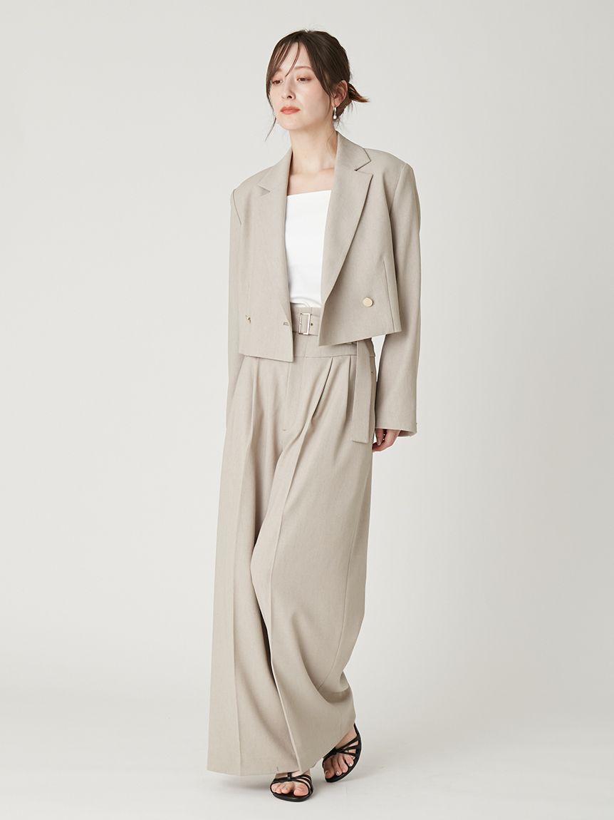 FRAY I.D「クロップドジャケット／UVカット」|テーラードジャケット|