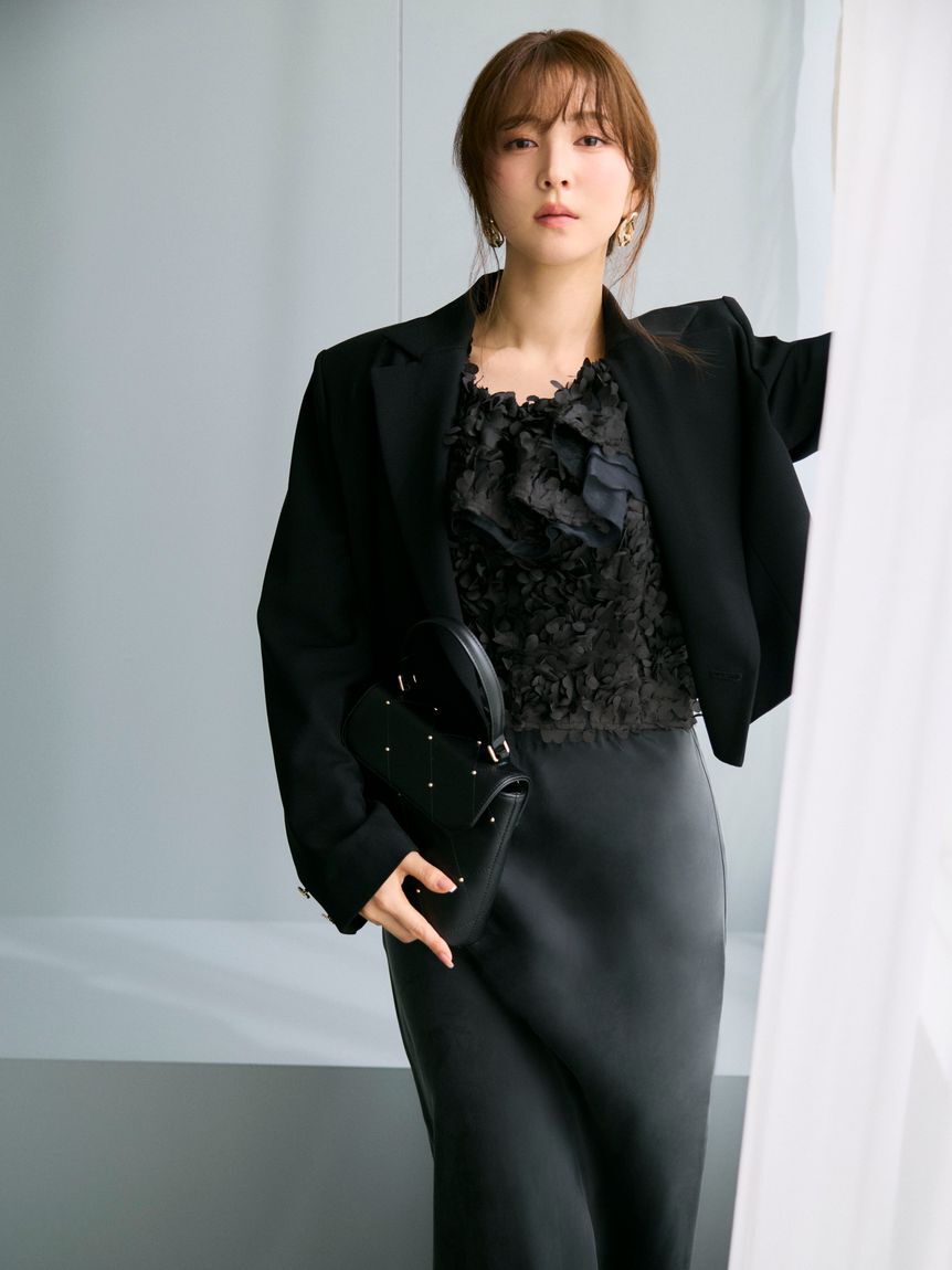 FRAY I.D「クロップドジャケット／UVカット」|テーラードジャケット|