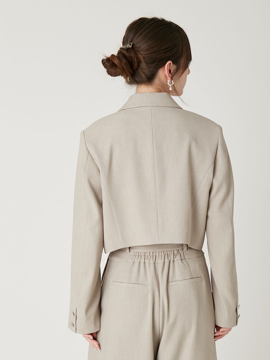 FRAY I.D「クロップドジャケット／UVカット」|テーラードジャケット|