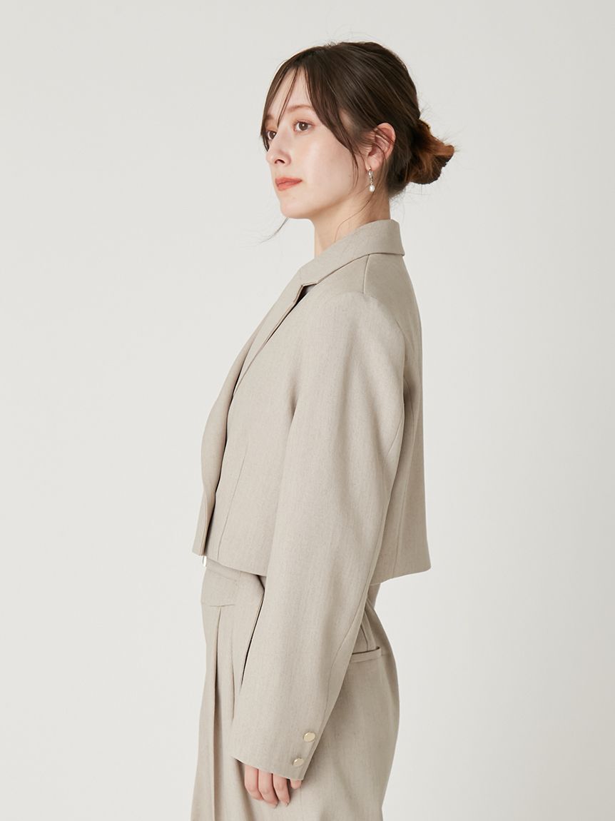 FRAY I.D「クロップドジャケット／UVカット」|テーラードジャケット|