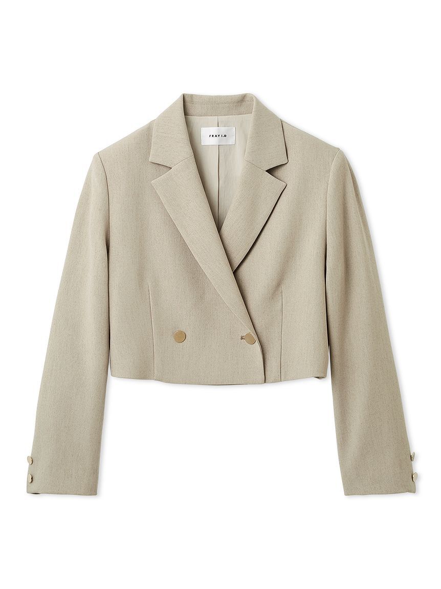 FRAY I.D「クロップドジャケット／UVカット」|テーラードジャケット|BEG